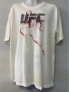Y2K UFC Ultimate Fighting Championship logo white t-shirt XL